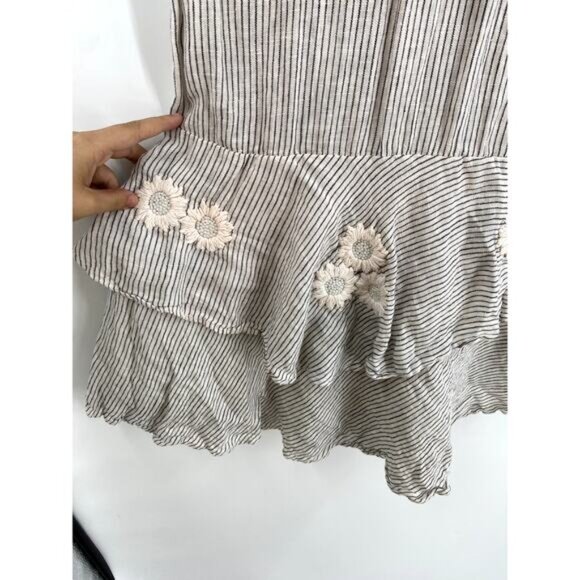 Inika Choo Striped Floral Embroidered Dress - Picture 7 of 10